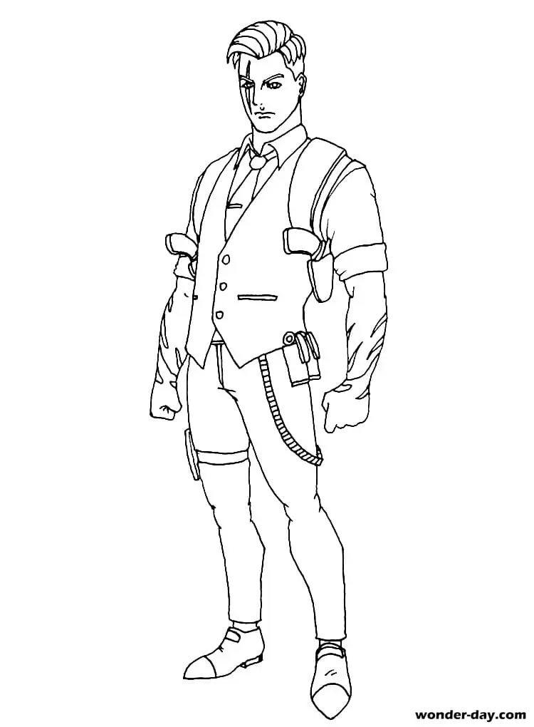 Midas Fortnite Para Colorear 8