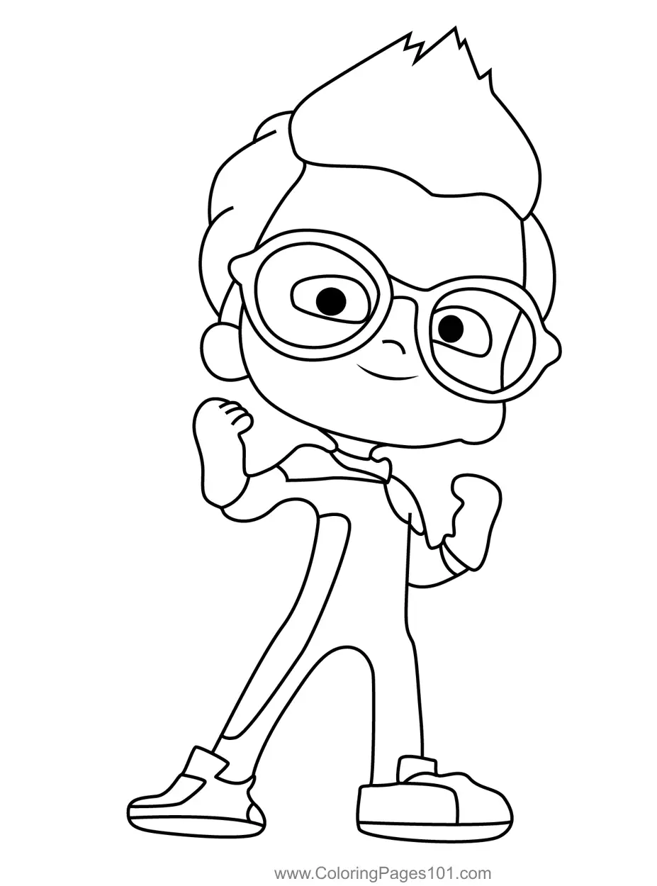 Mighty Express para Colorear 3