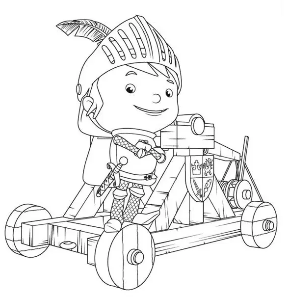 Mike El Caballero Para Colorear 18