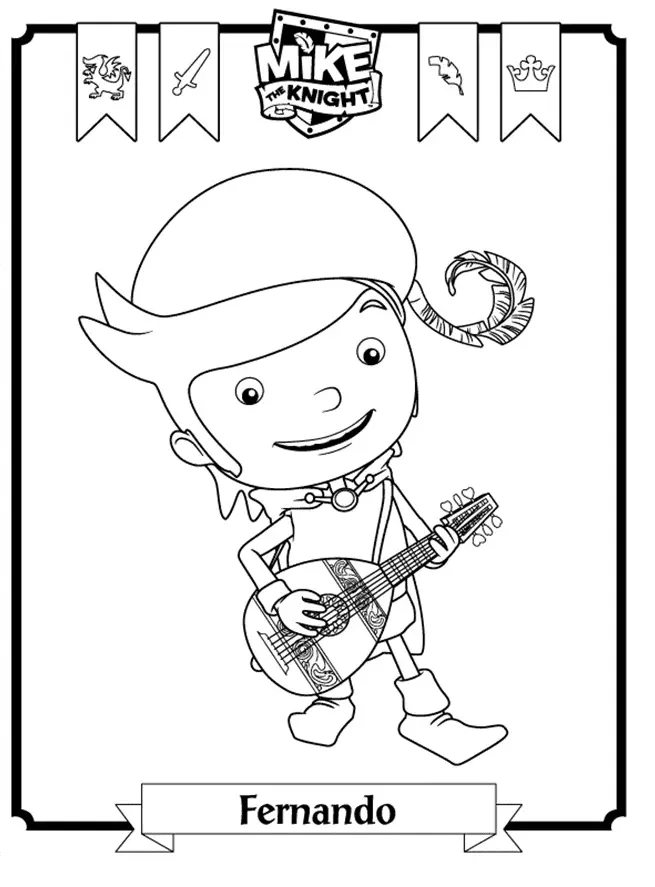 Mike El Caballero Para Colorear 3