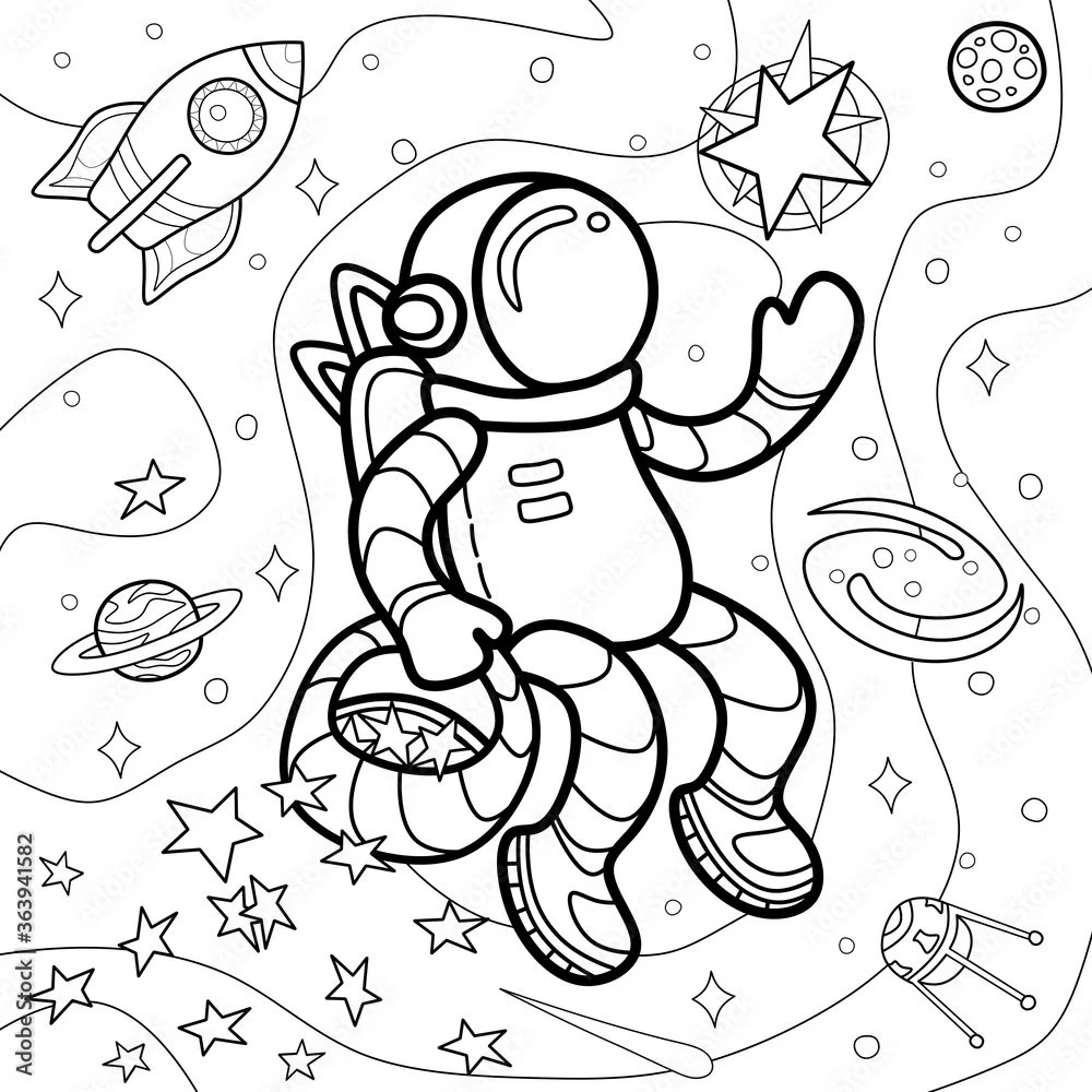 Milky Way Coloring Pages 12