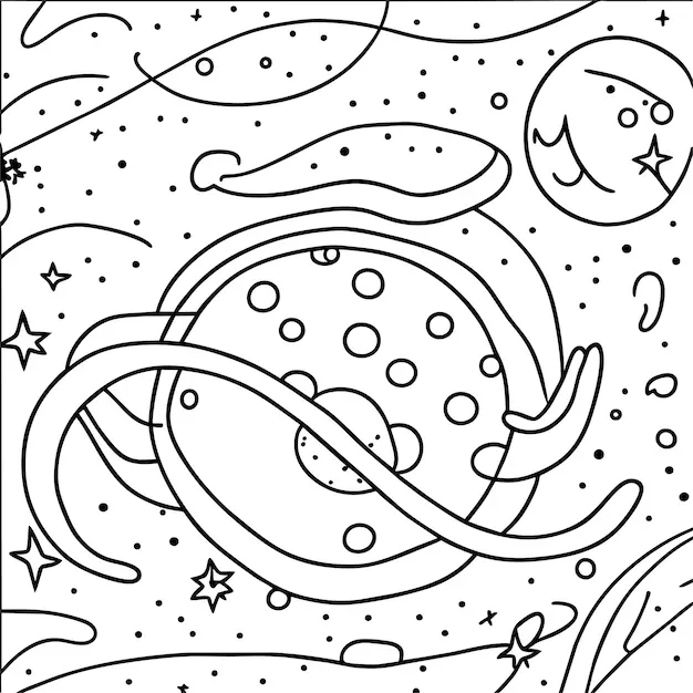 Milky Way Coloring Pages 17