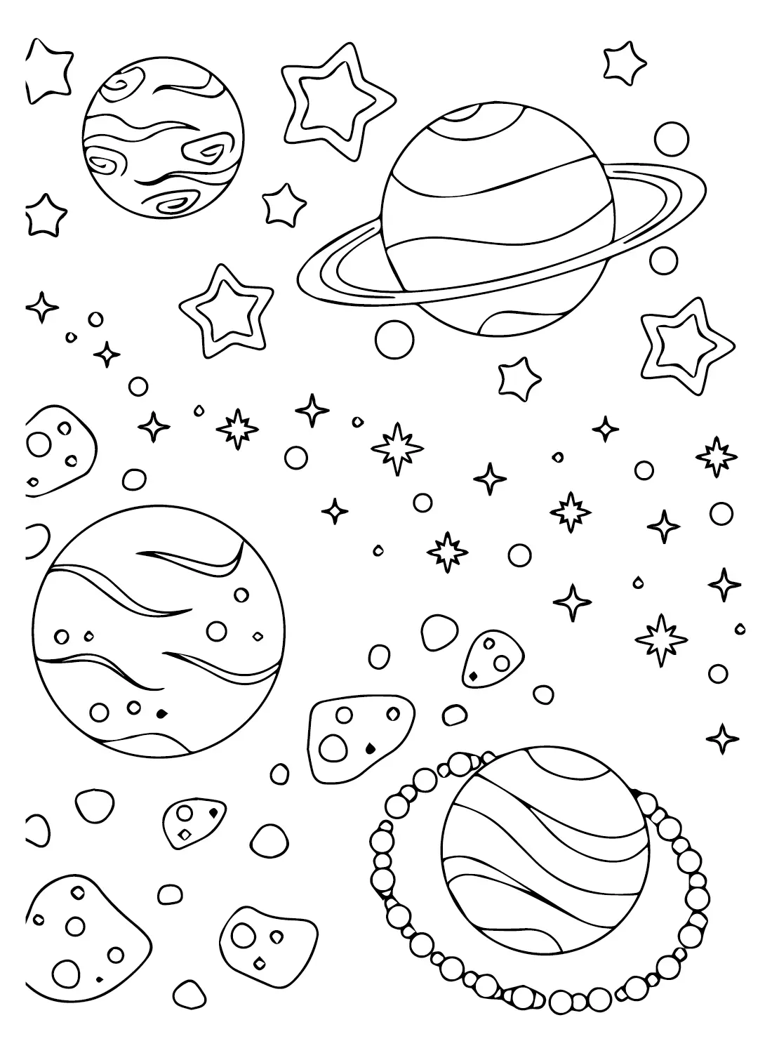 Milky Way Coloring Pages 2