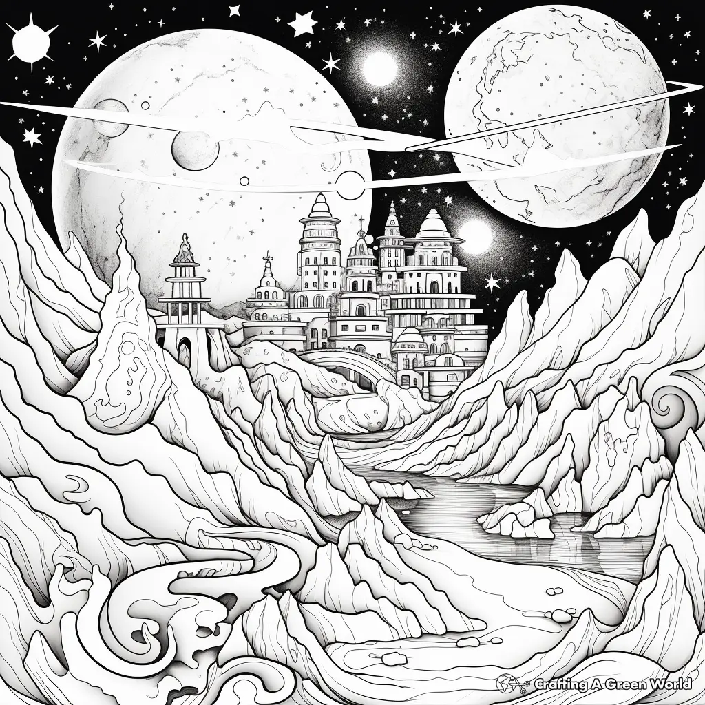 Milky Way Coloring Pages 6