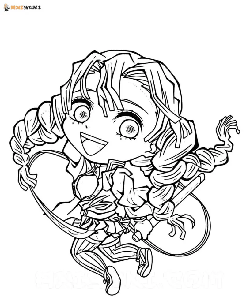 Mitsuri Kanroji Para Colorear 29
