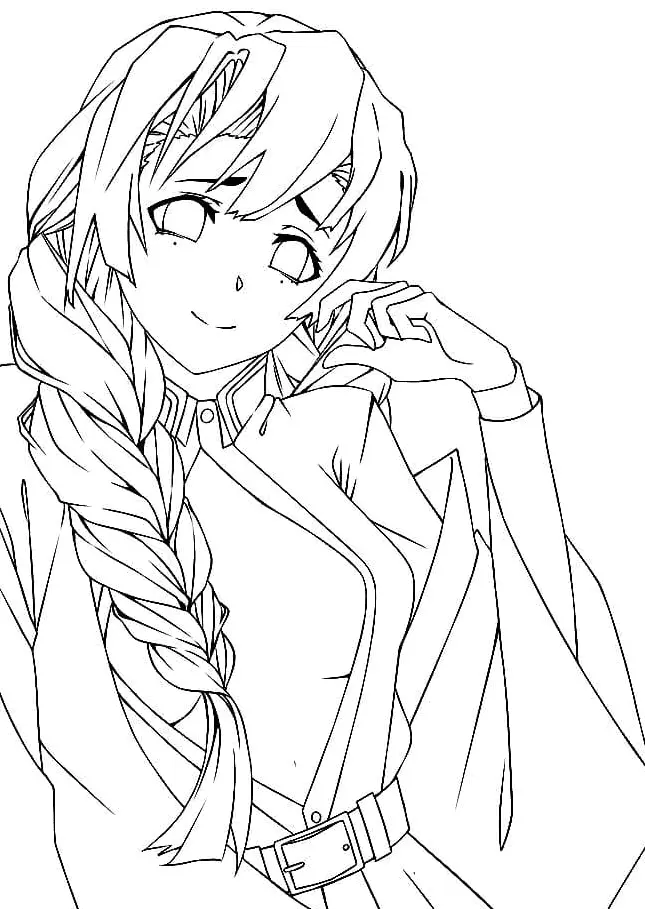 Mitsuri Kanroji Para Colorear 43