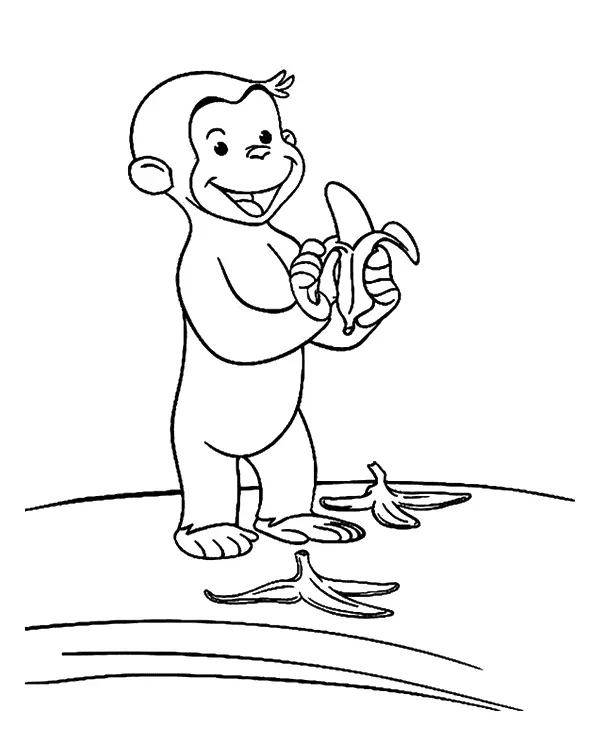 Monkey Coloring Pages 52