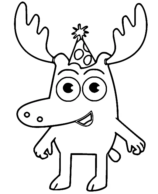 Moose Coloring Pages 36