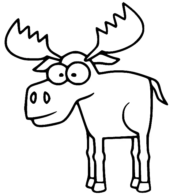 Moose Coloring Pages 43