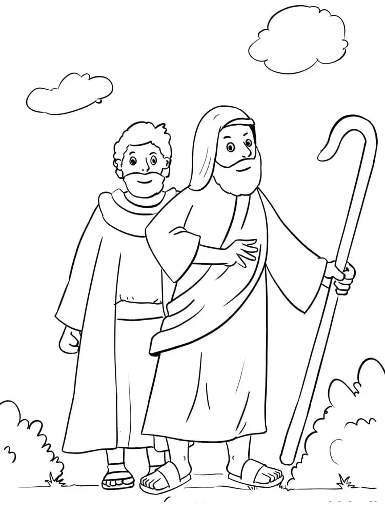Moses Ausmalbilder 1