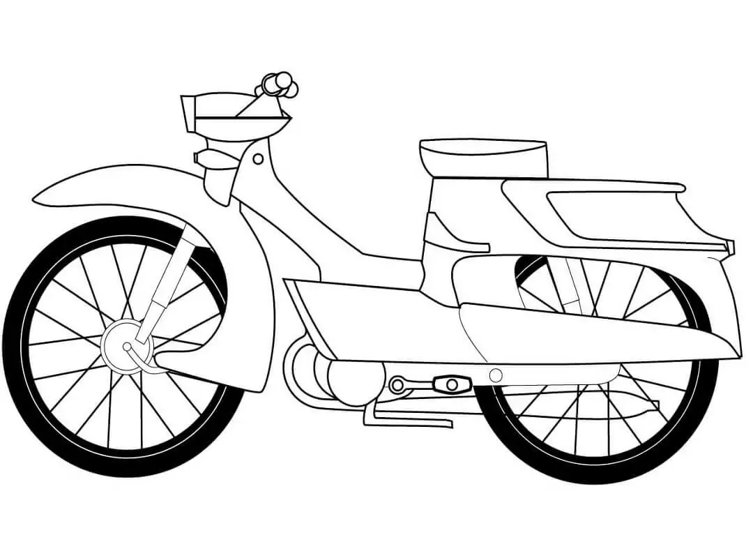 Motorrad Ausmalbilder 54