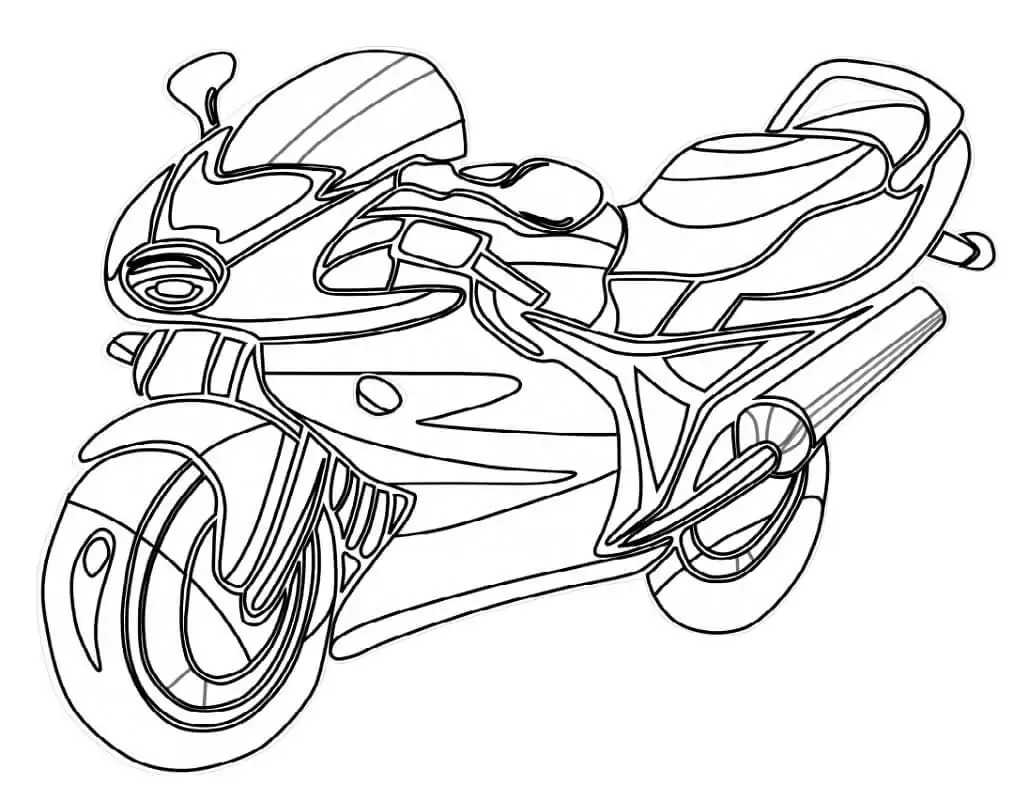 Motorrad Ausmalbilder 58