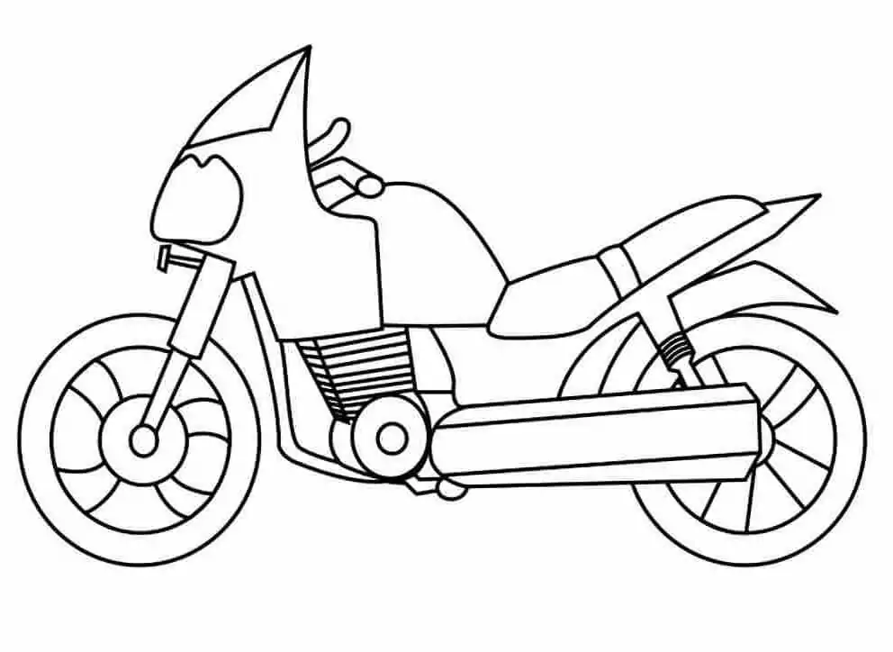 Motorrad Ausmalbilder 59
