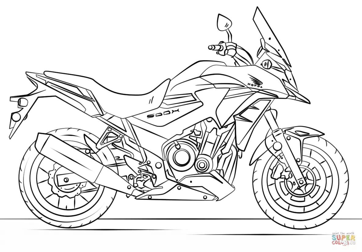 Motorrad Ausmalbilder 46
