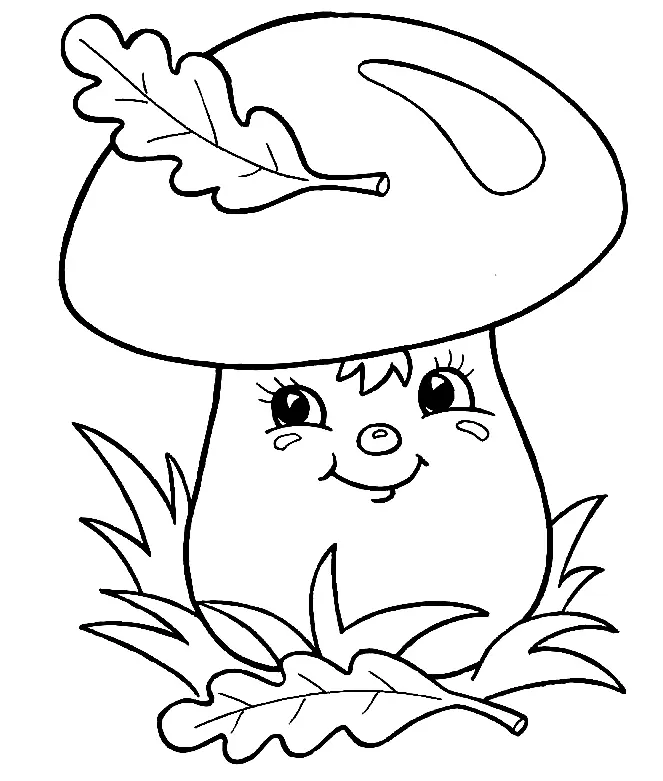 Desenhos de Cogumelos Para Colorir 153