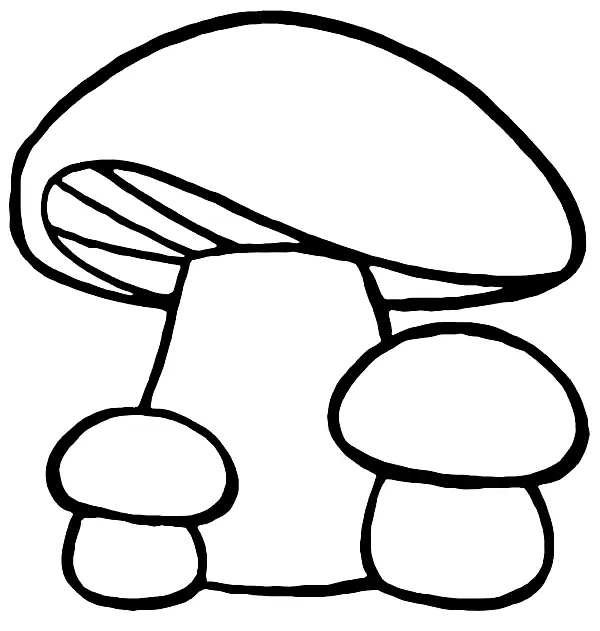 Desenhos de Cogumelos Para Colorir 172