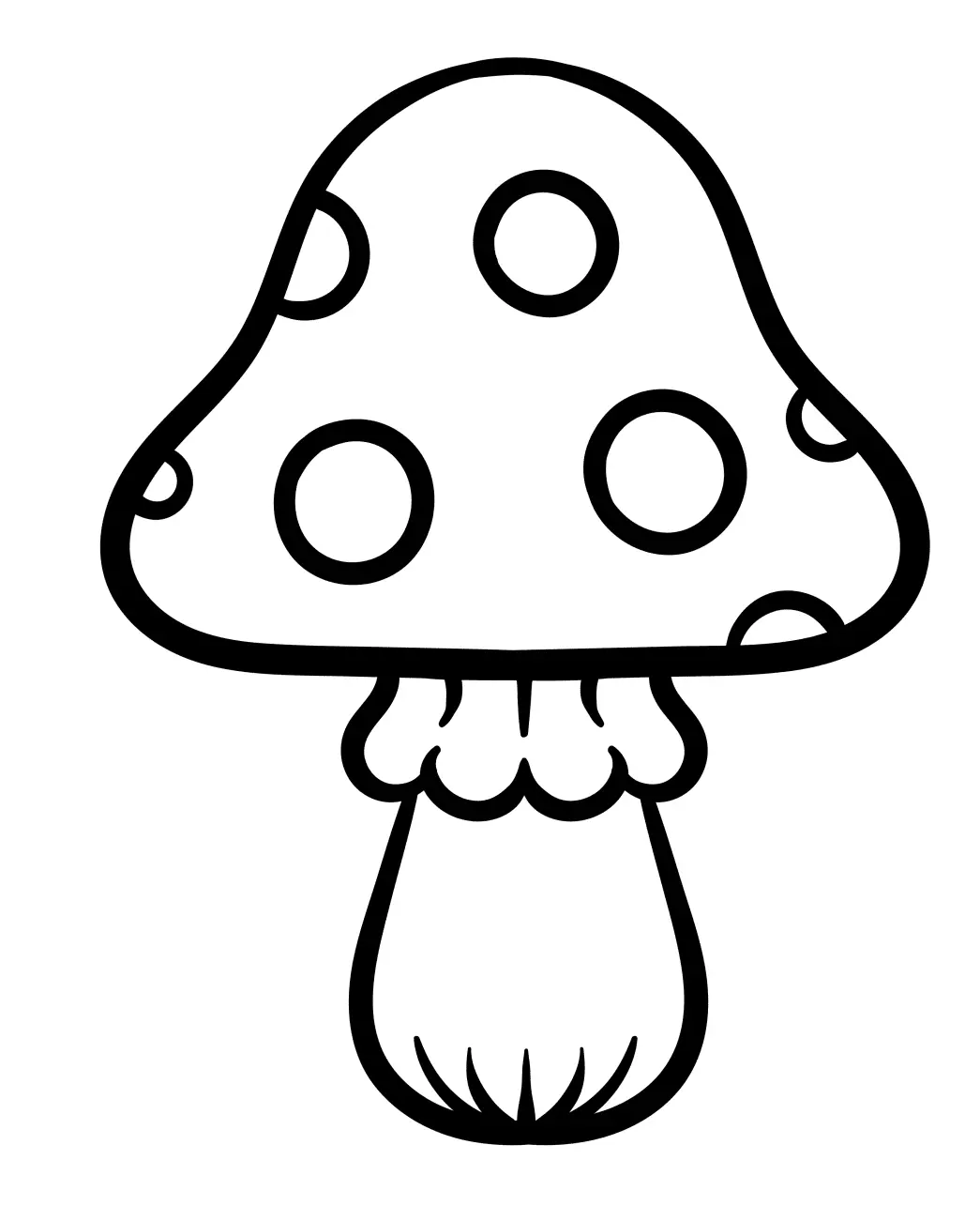 Desenhos de Cogumelos Para Colorir 23