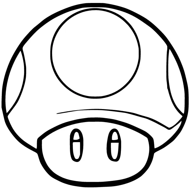 Desenhos de Cogumelos Para Colorir 6