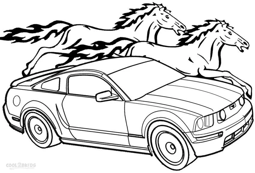 Mustang Coloring Pages 1