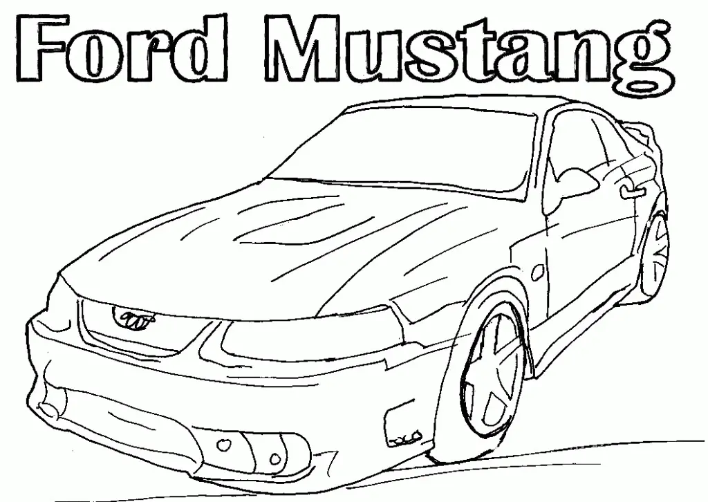 Mustang Coloring Pages 10