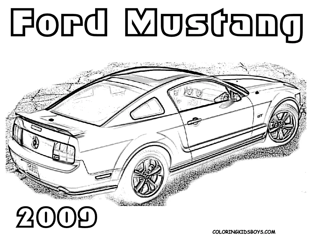 Mustang Coloring Pages 15