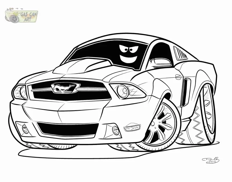 Mustang Coloring Pages 16