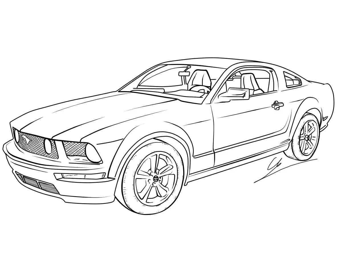 Mustang Coloring Pages 18