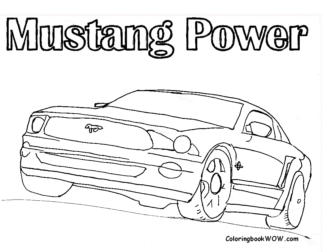 Mustang Coloring Pages 33