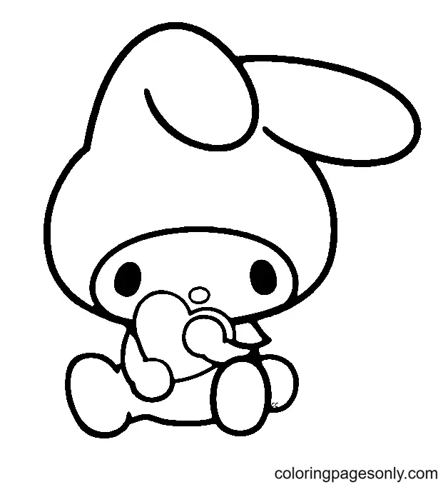 My Melody Para Colorear 18