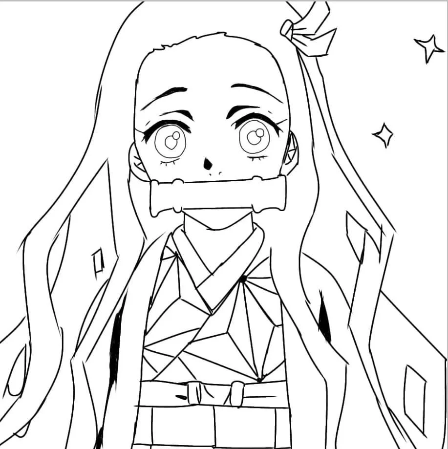 Nezuko Coloring Pages 40