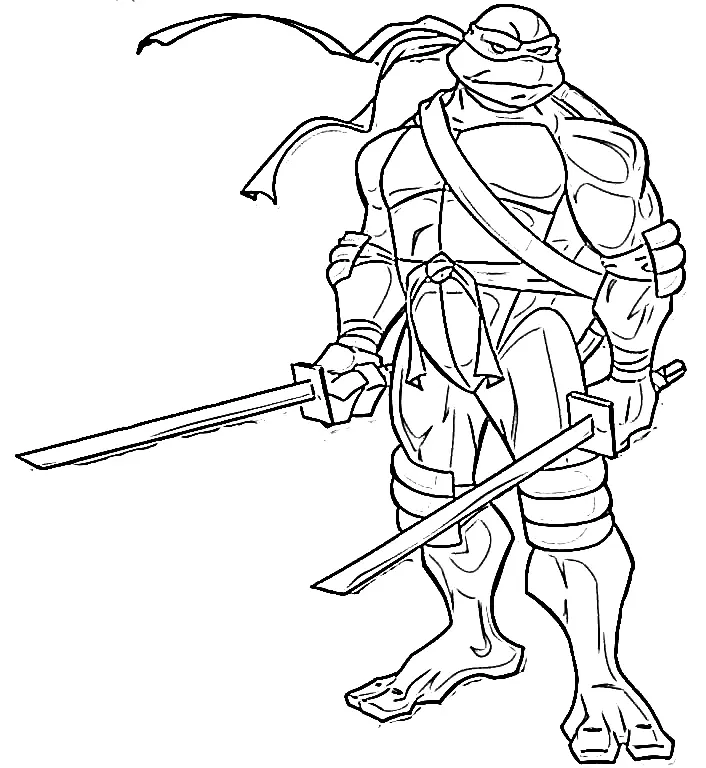 Ninja Para Colorear 13
