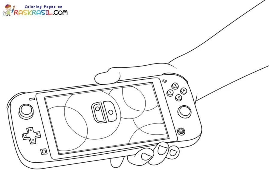 Nintendo Switch Para Colorir 10