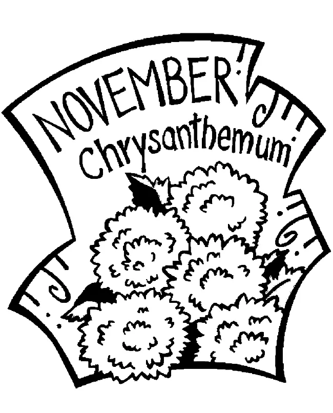Noviembre Para Colorear