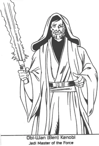 Obi Wan Kenobi Para Colorear 20