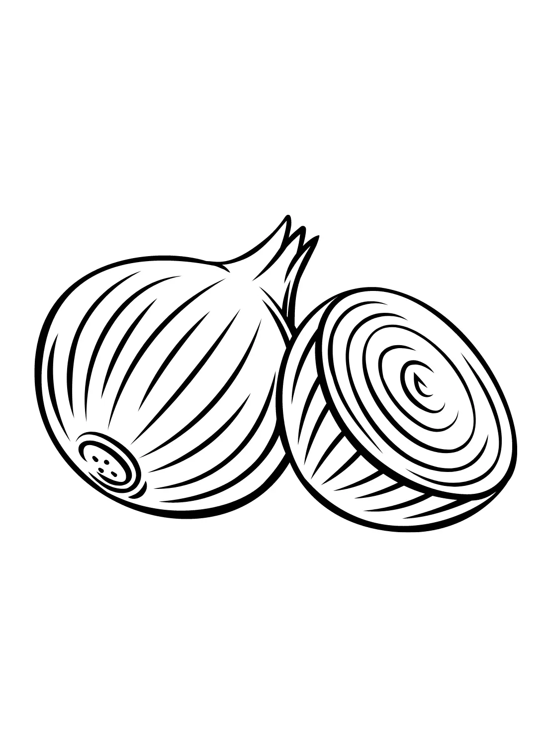 Onion Coloring Pages 14