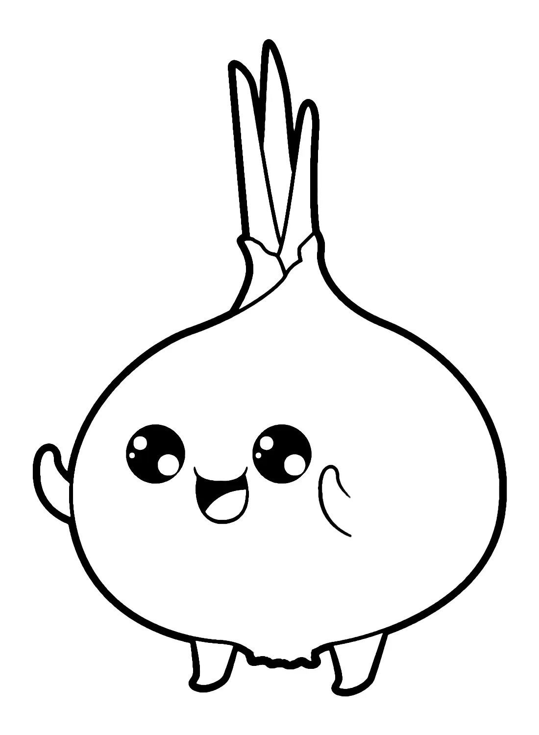 Onion Coloring Pages 15