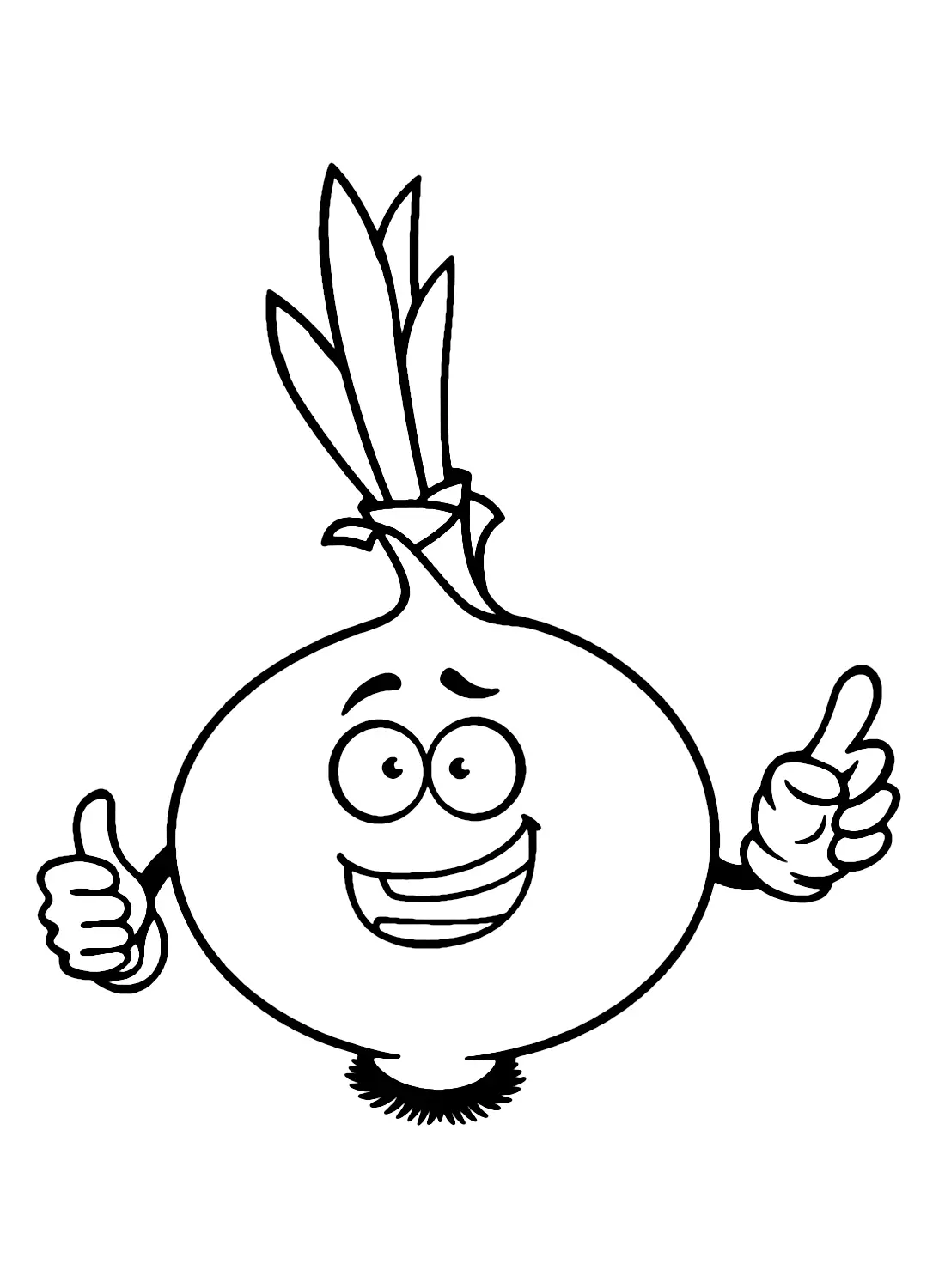 Onion Coloring Pages 3