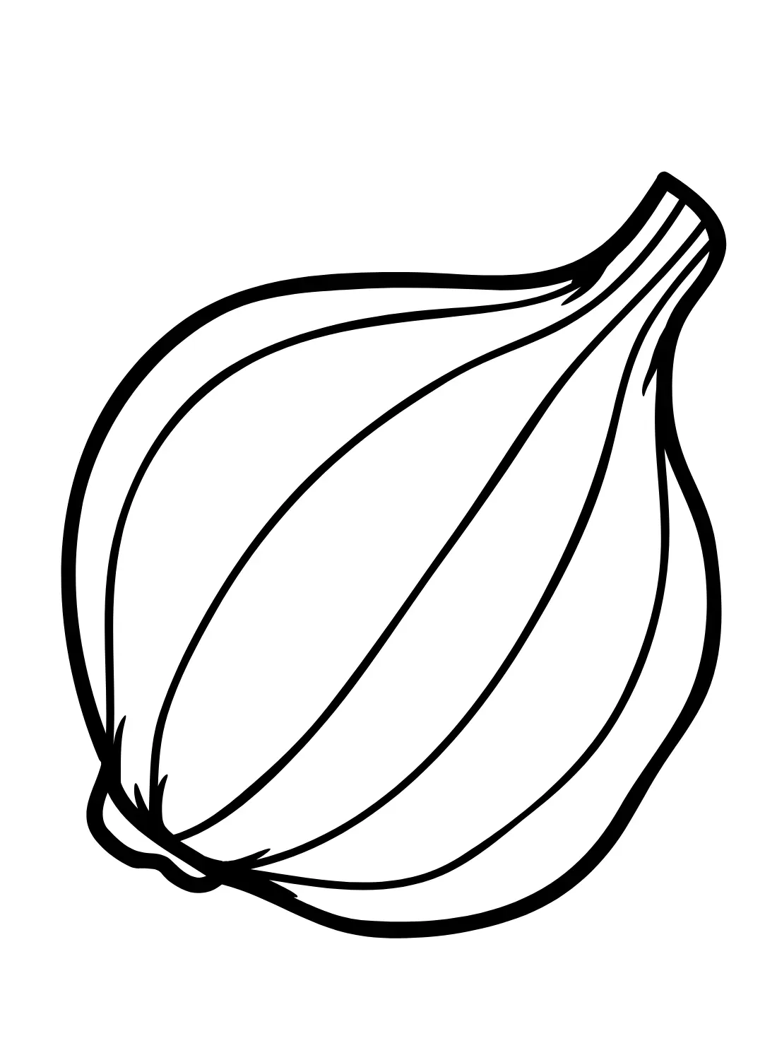 Onion Coloring Pages 7