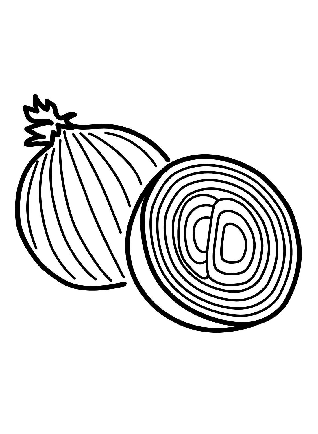 Onion Coloring Pages 8