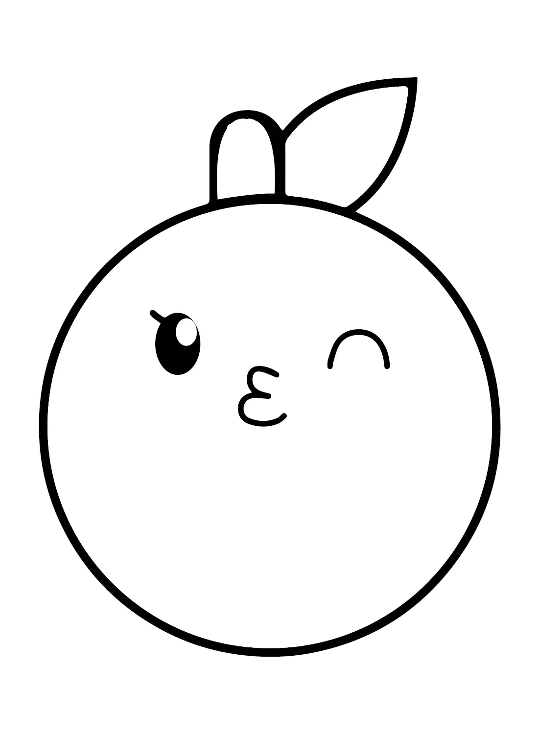 Orangen Ausmalbilder 3
