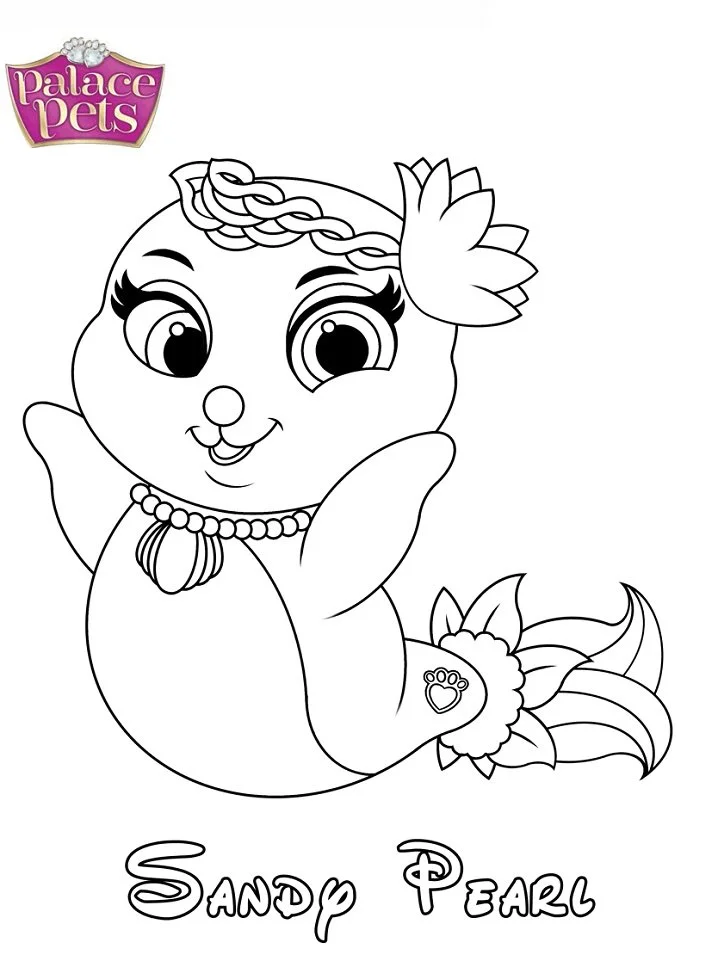 Palace Pets Coloring Pages 15