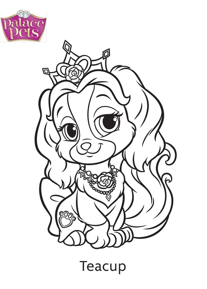 Palace Pets Coloring Pages 3