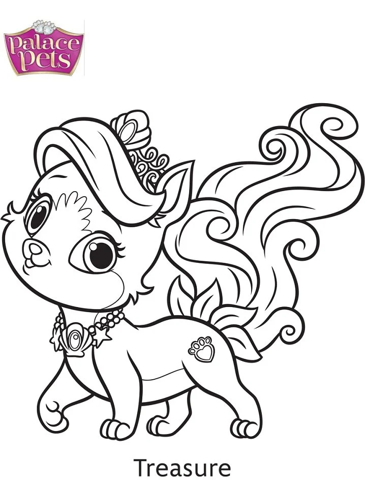 Palace Pets Coloring Pages 4