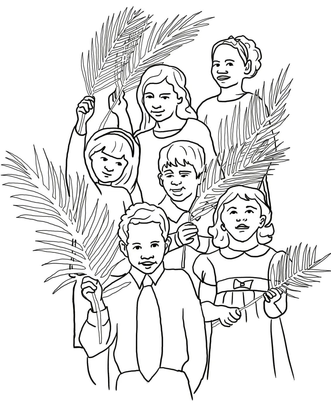 Palm Sunday Coloring Pages