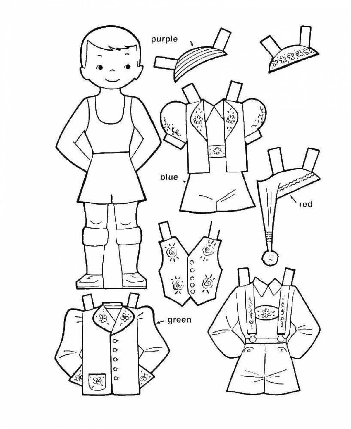 Munecas De Papel Para Colorear 20