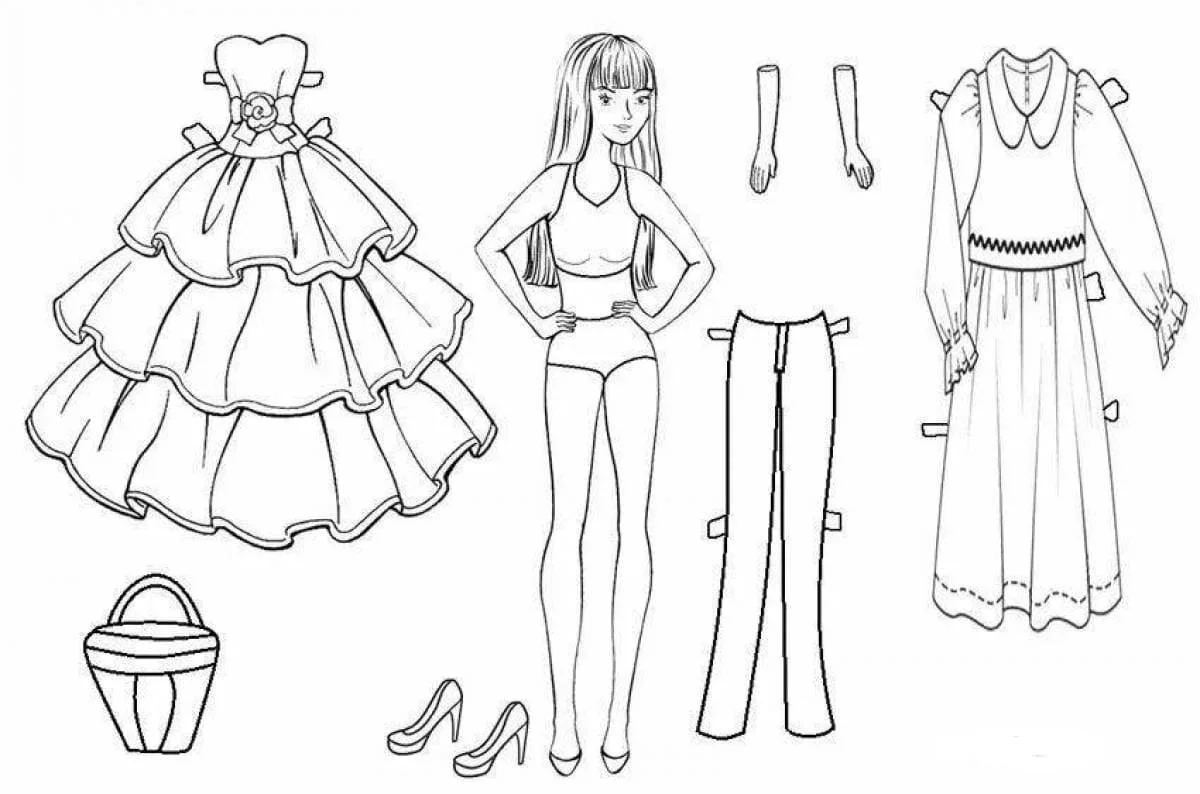 Munecas De Papel Para Colorear 44