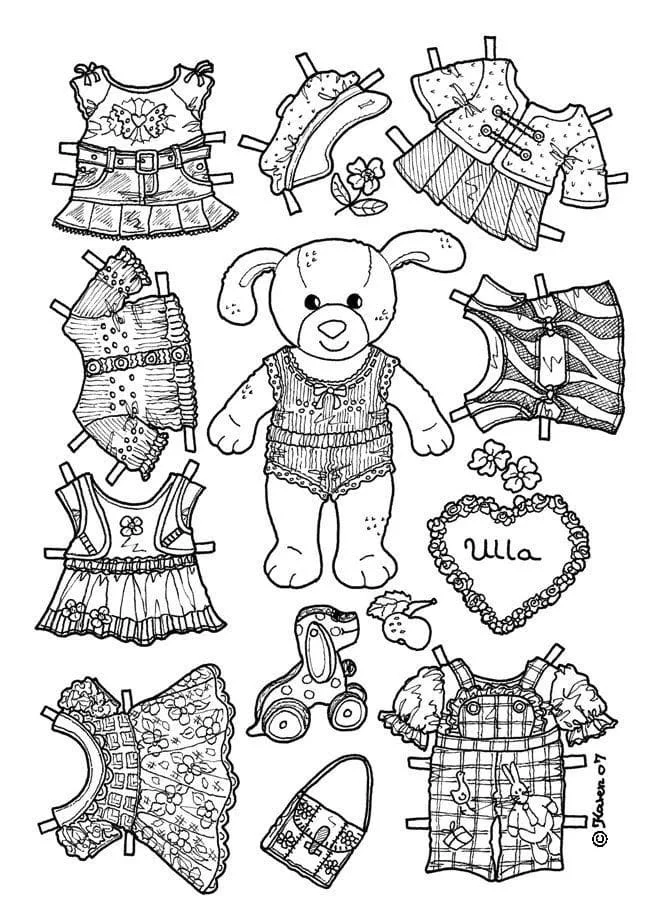 Munecas De Papel Para Colorear 45