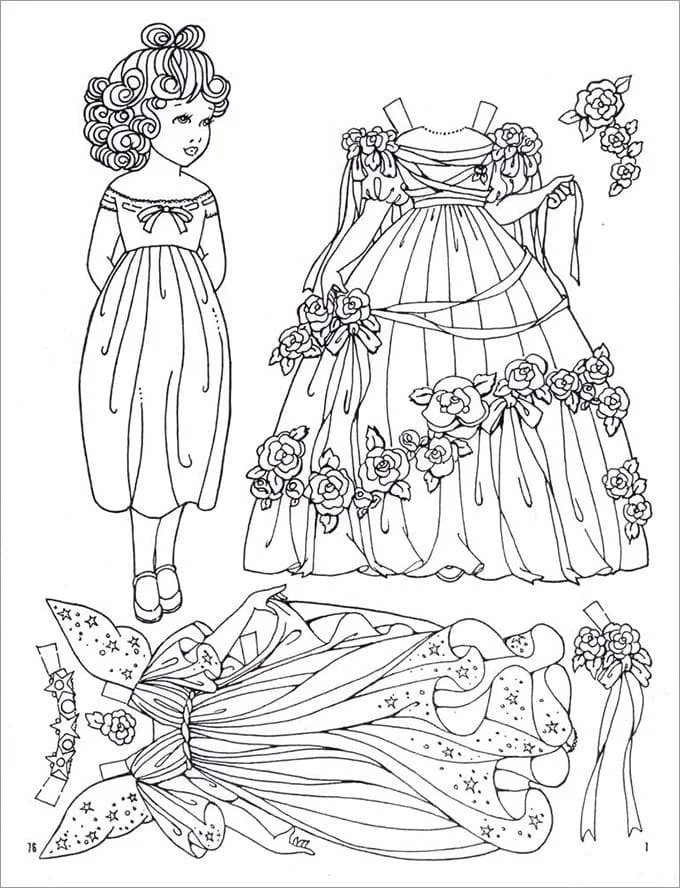 Munecas De Papel Para Colorear 59
