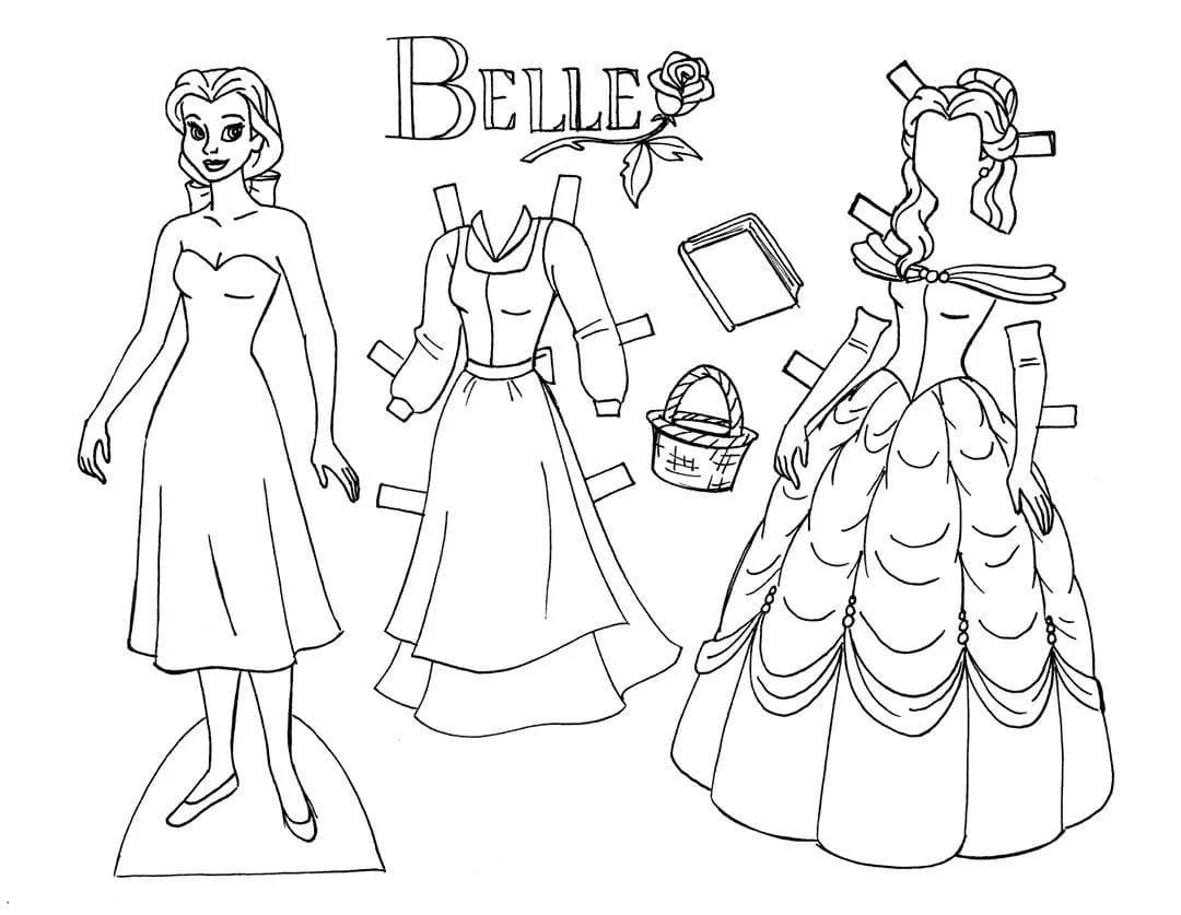 Munecas De Papel Para Colorear 64
