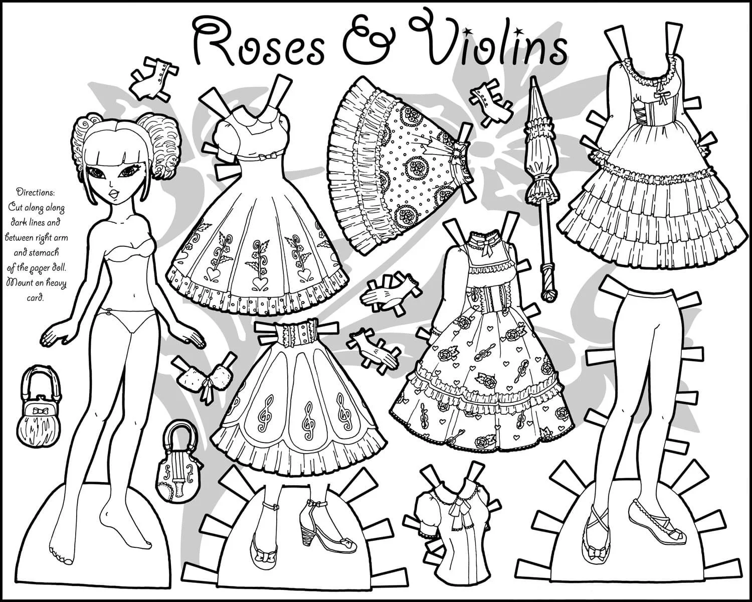 Munecas De Papel Para Colorear 96